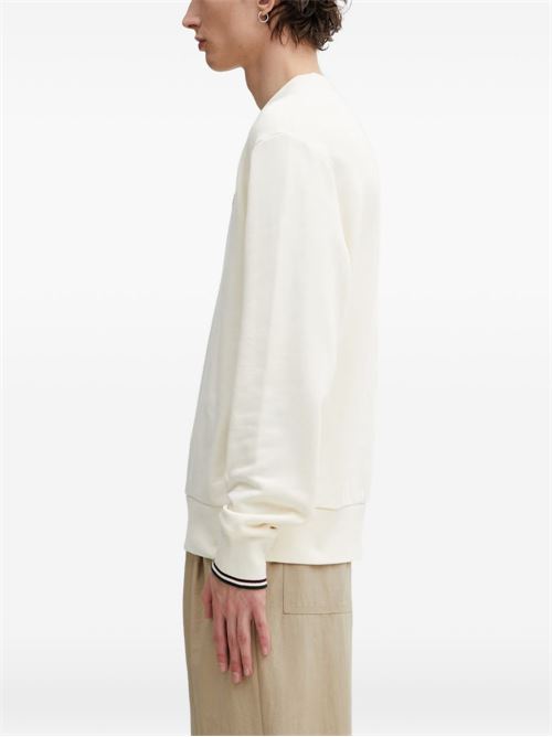Felpa uomo Fred Perry girocollo panna basic FRED PERRY | M753584A